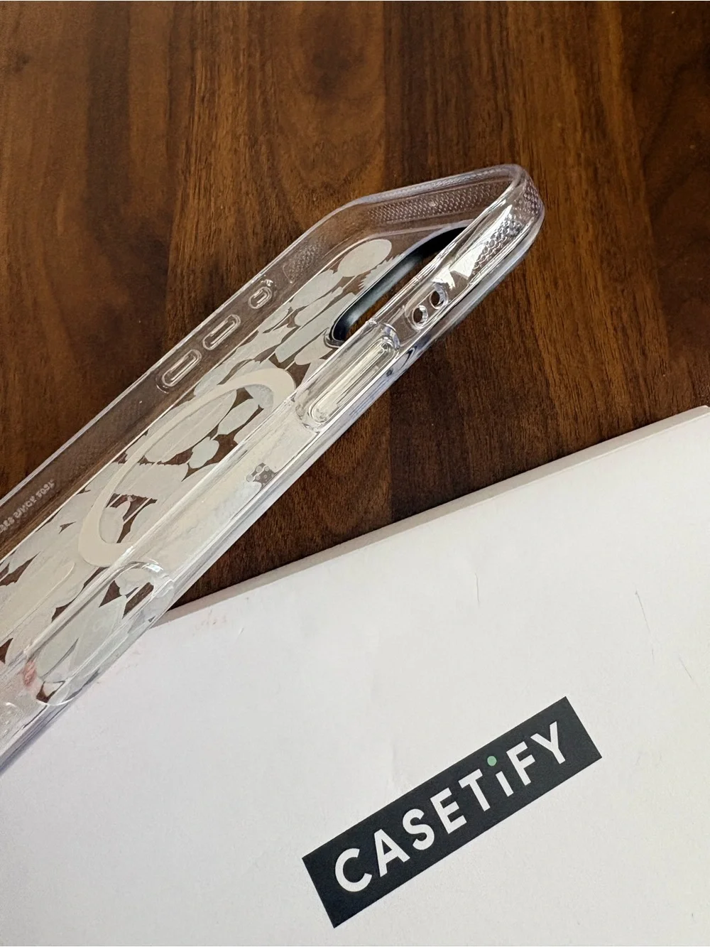 Casetify clear plastic